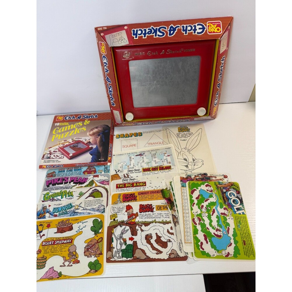 Vintage Ohio Art Etch a Sketch Bundle Original USA and Games & Puzzles